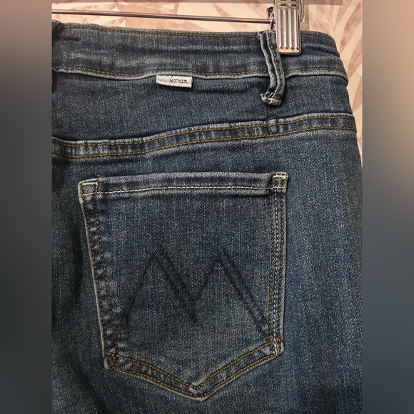 MOTHER Crop Step Fray Jeans Size 30 Premium Designer Denim - Picture 7 of 12